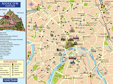 Moscow & St. Petersburg map preview