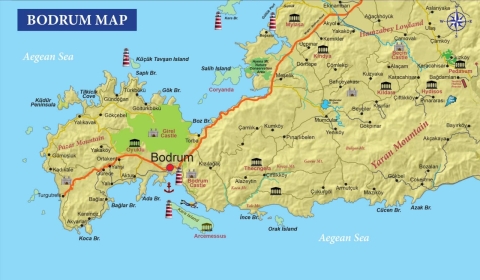 Bodrum map